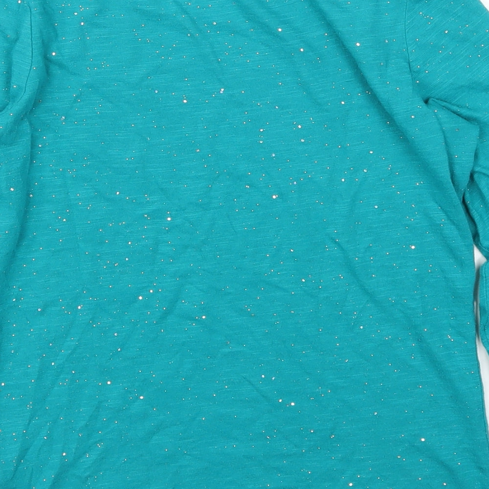 Cat & Jack Womens Blue   Basic T-Shirt Size 10