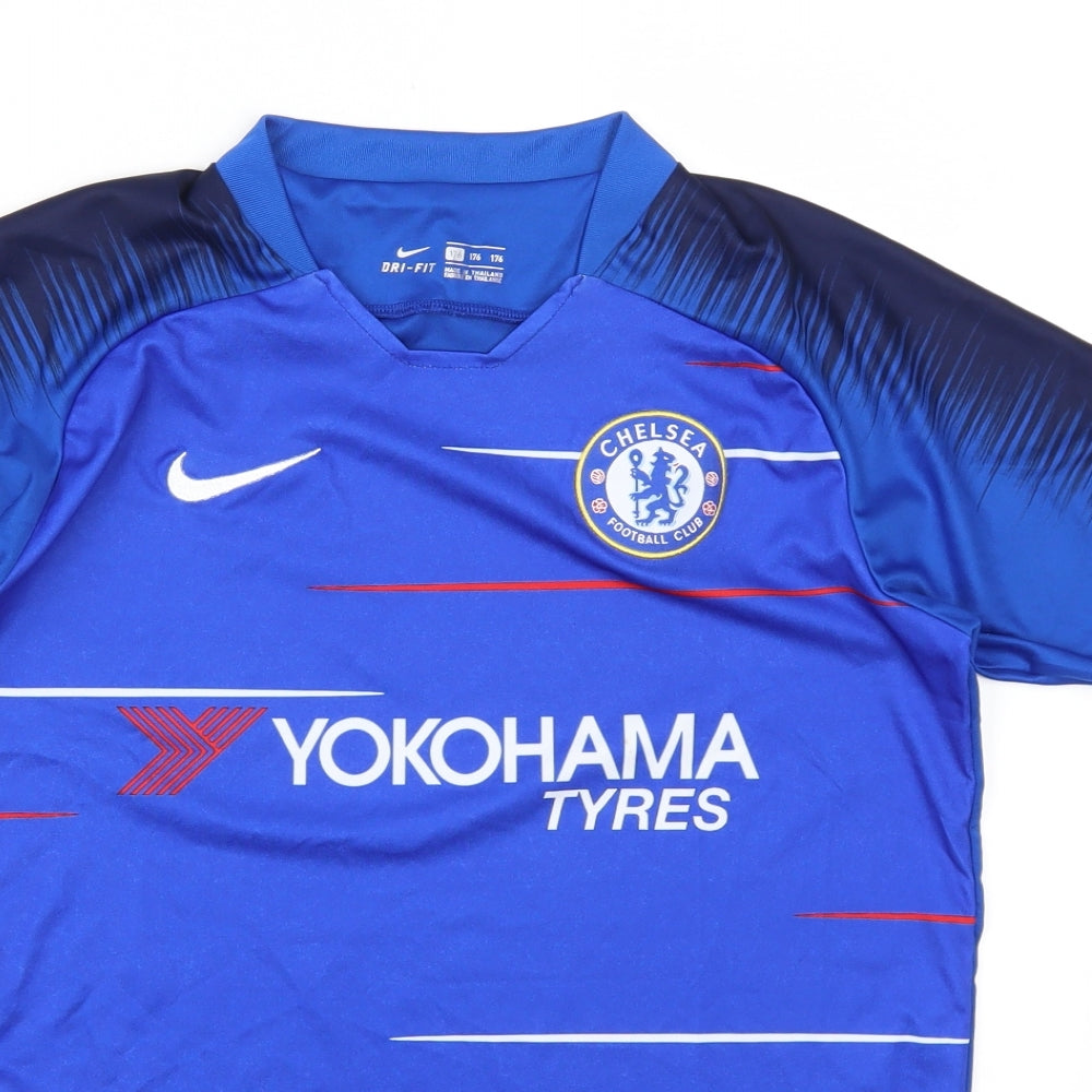 Nike Boys Blue   Basic T-Shirt Size 16 Years  - Chelsea FC