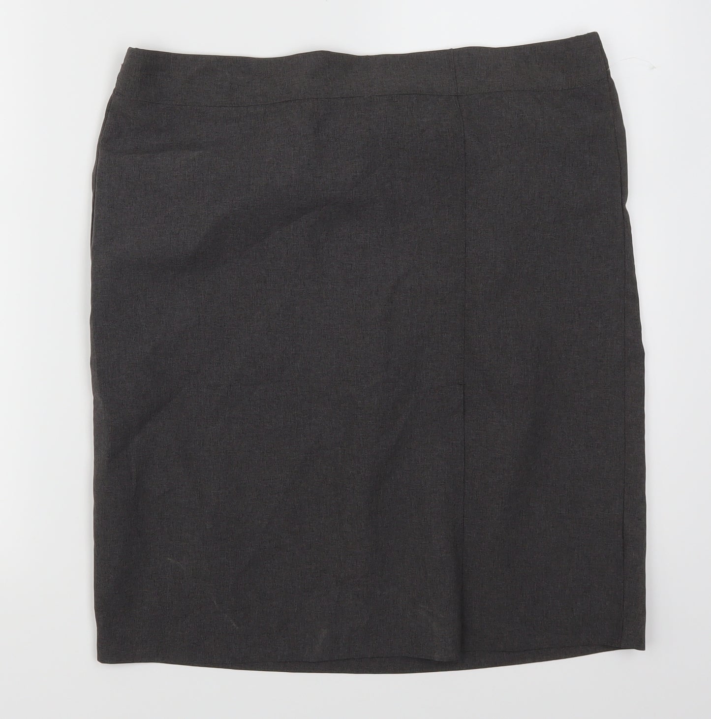 Preworn Womens Grey   Straight & Pencil Skirt Size 34 in