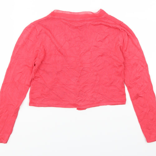 Derhy Kids Girls Pink   Cardigan Jumper Size 11-12 Years