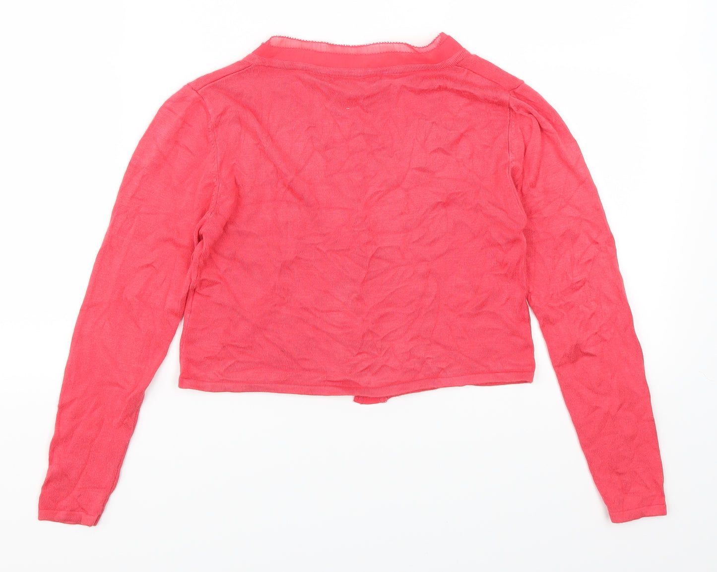 Derhy Kids Girls Pink   Cardigan Jumper Size 11-12 Years