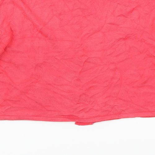 Derhy Kids Girls Pink   Cardigan Jumper Size 11-12 Years