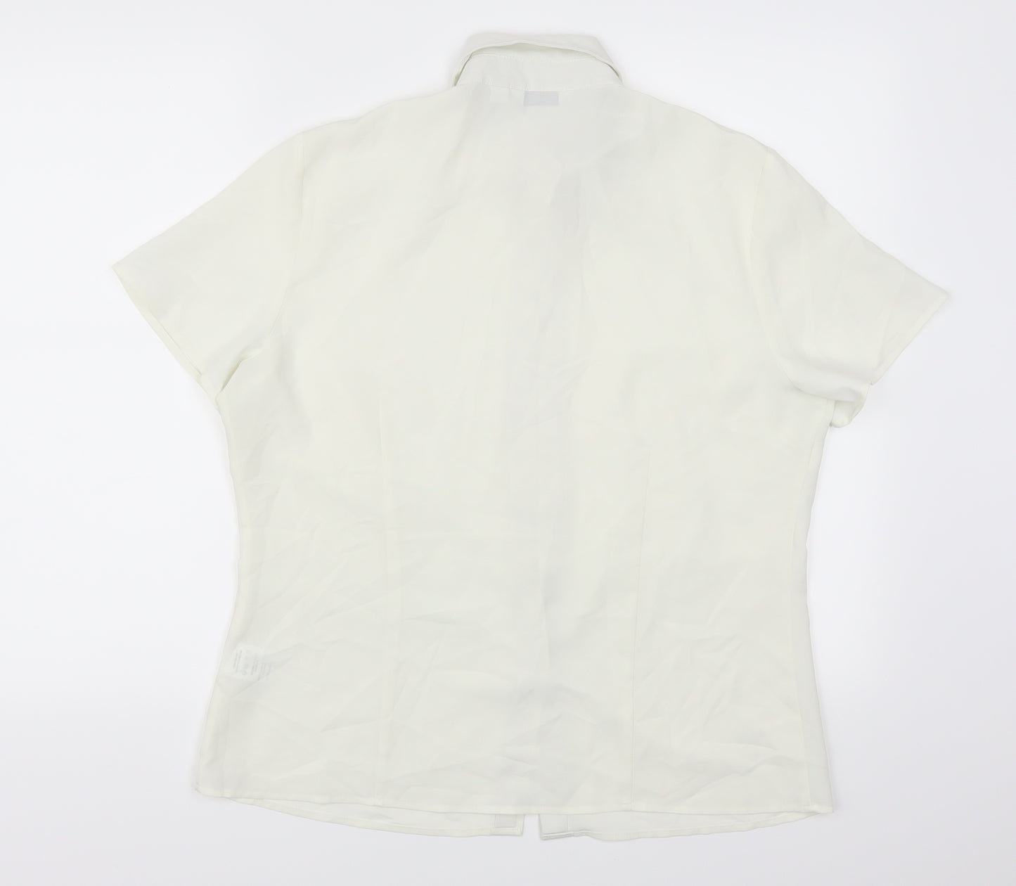 NEXT Womens Ivory   Basic Button-Up Size 16