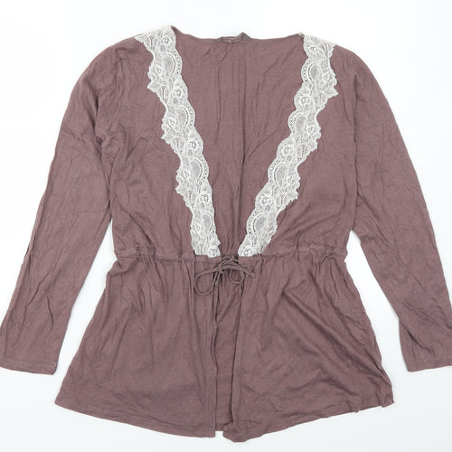 Marks and Spencer Womens Purple   Cardigan Jumper Size 14