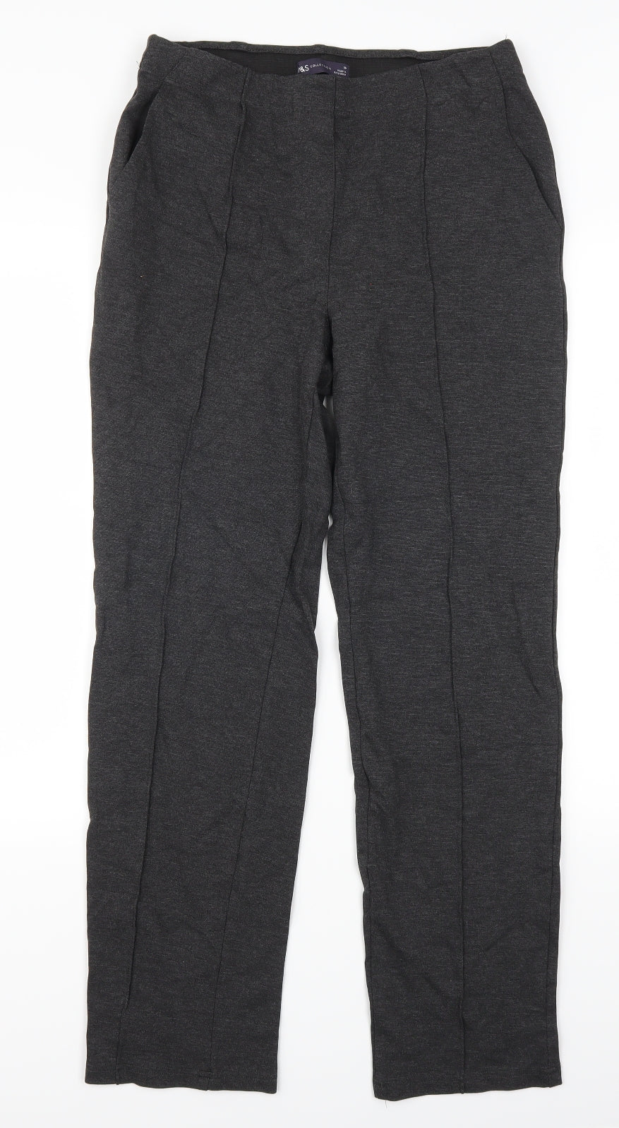 Marks and Spencer Womens Grey   Trousers  Size 10 L29 in