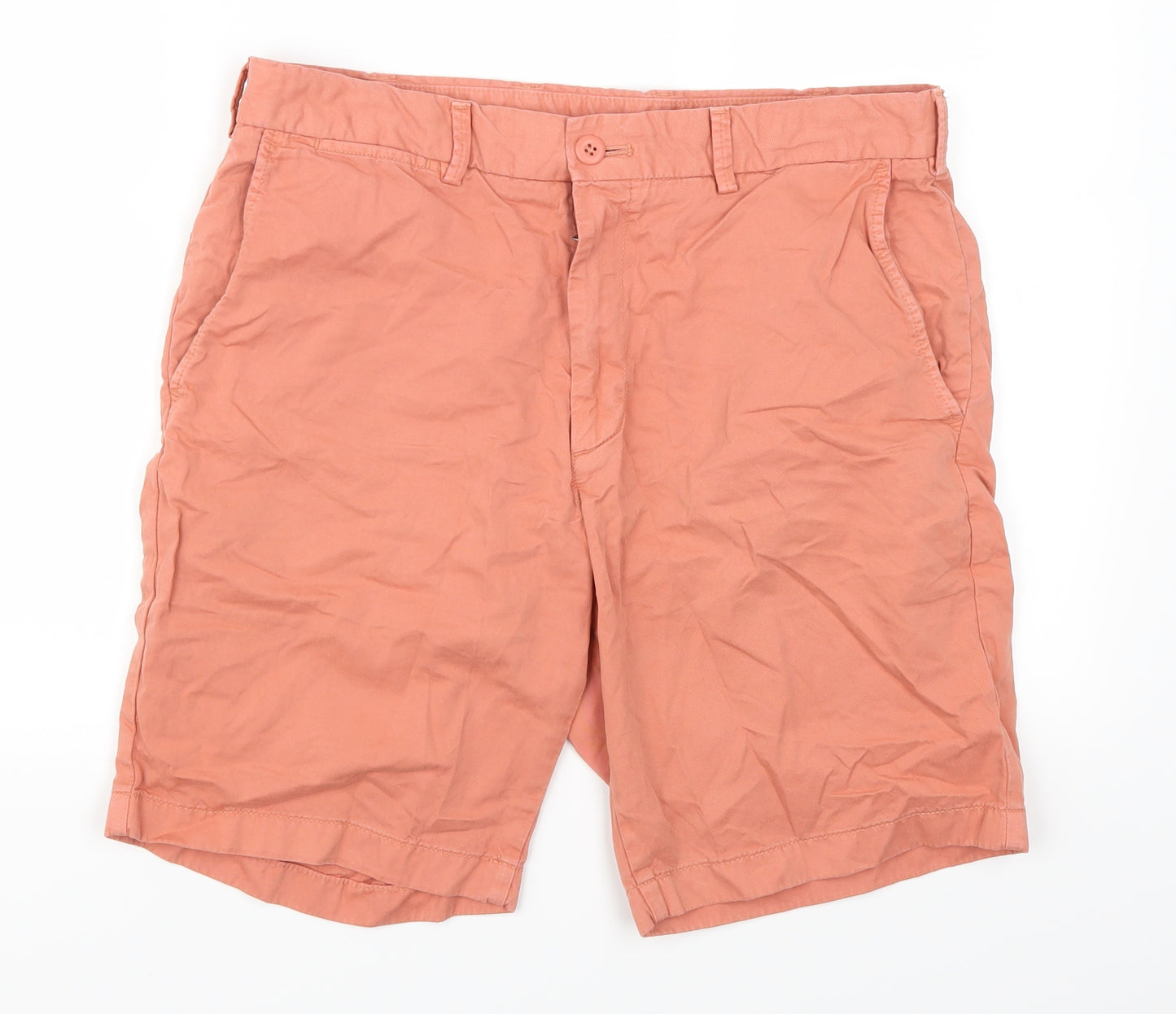 Uniqlo Mens Orange   Chino Shorts Size 30 - Coral