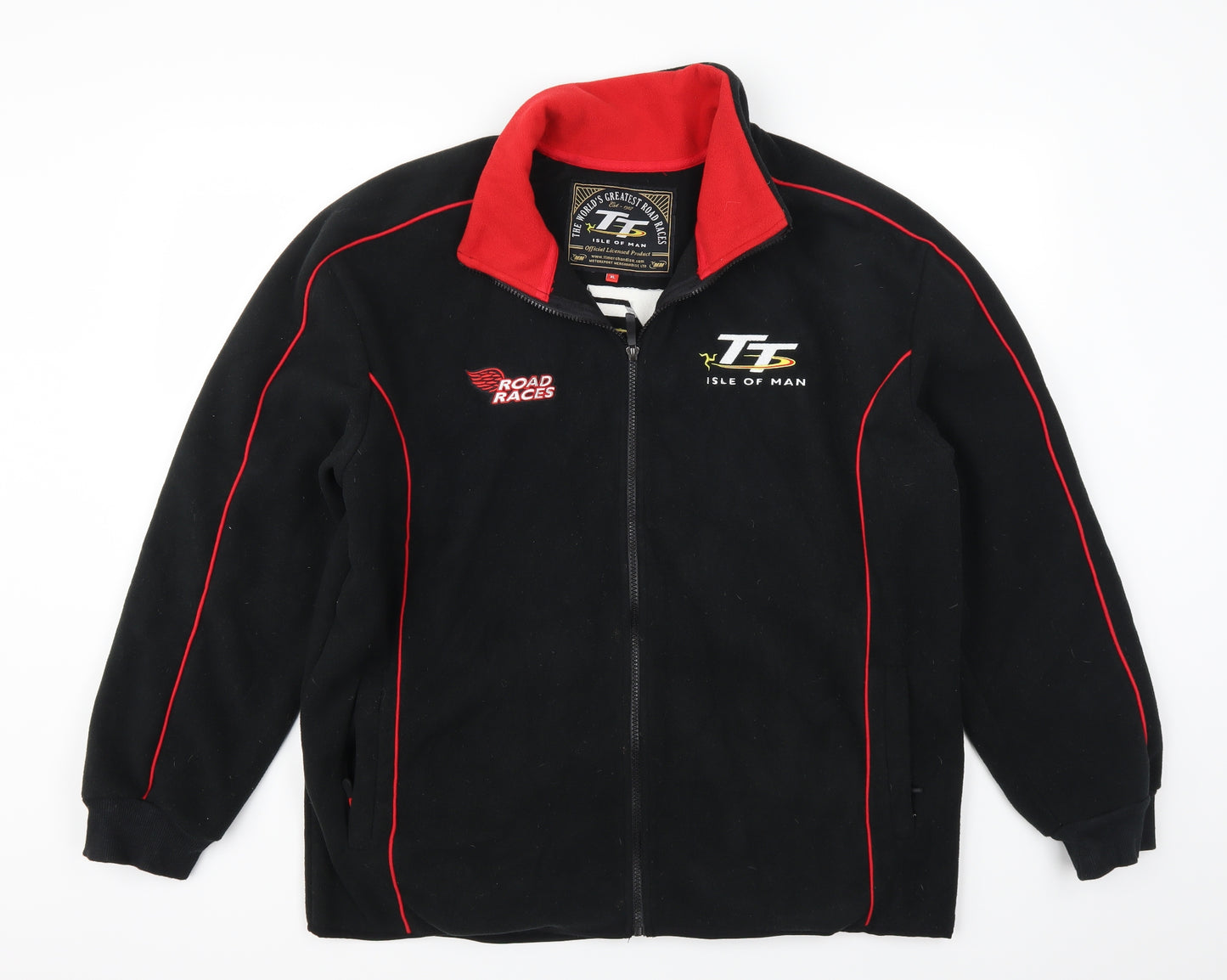 Motorsport Merchendise Mens Black  Fleece Jacket  Size XL  - Isle of Man TT