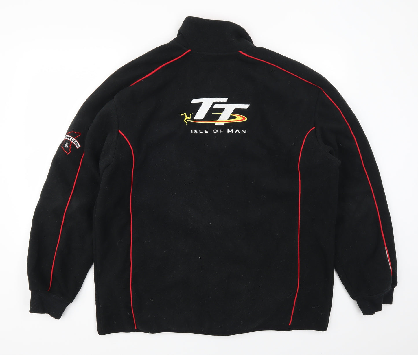 Motorsport Merchendise Mens Black  Fleece Jacket  Size XL  - Isle of Man TT