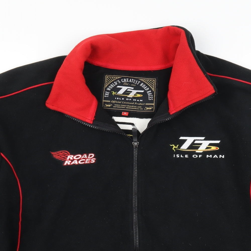 Motorsport Merchendise Mens Black  Fleece Jacket  Size XL  - Isle of Man TT