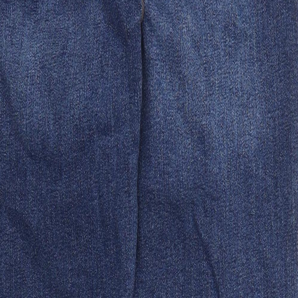 Preworn Mens Blue  Denim Straight Jeans Size 32 L32 in