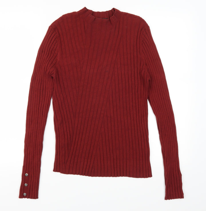 Miss Selfridge Womens Red Pullover Jumper Size 16