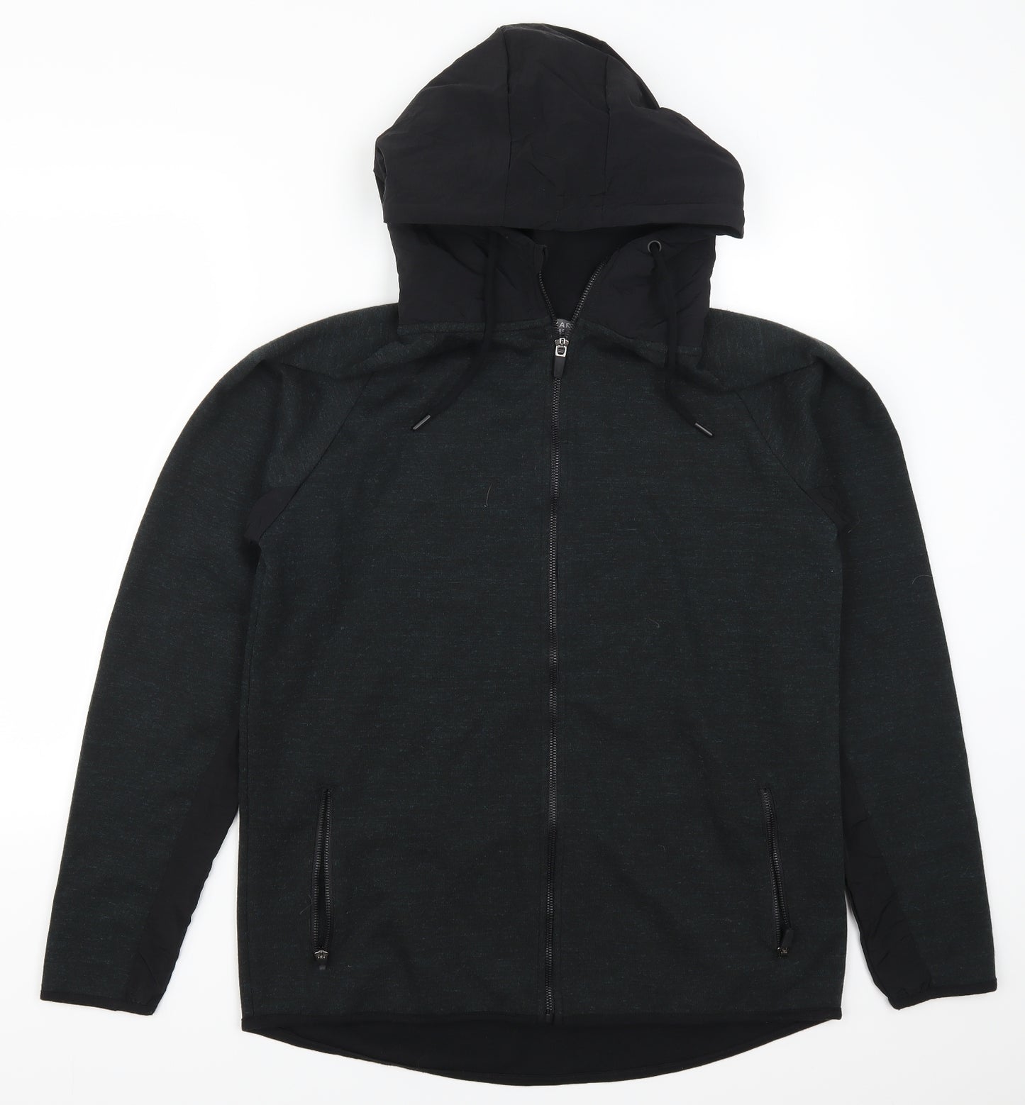 Primakr Mens Green   Full Zip Hoodie Size L
