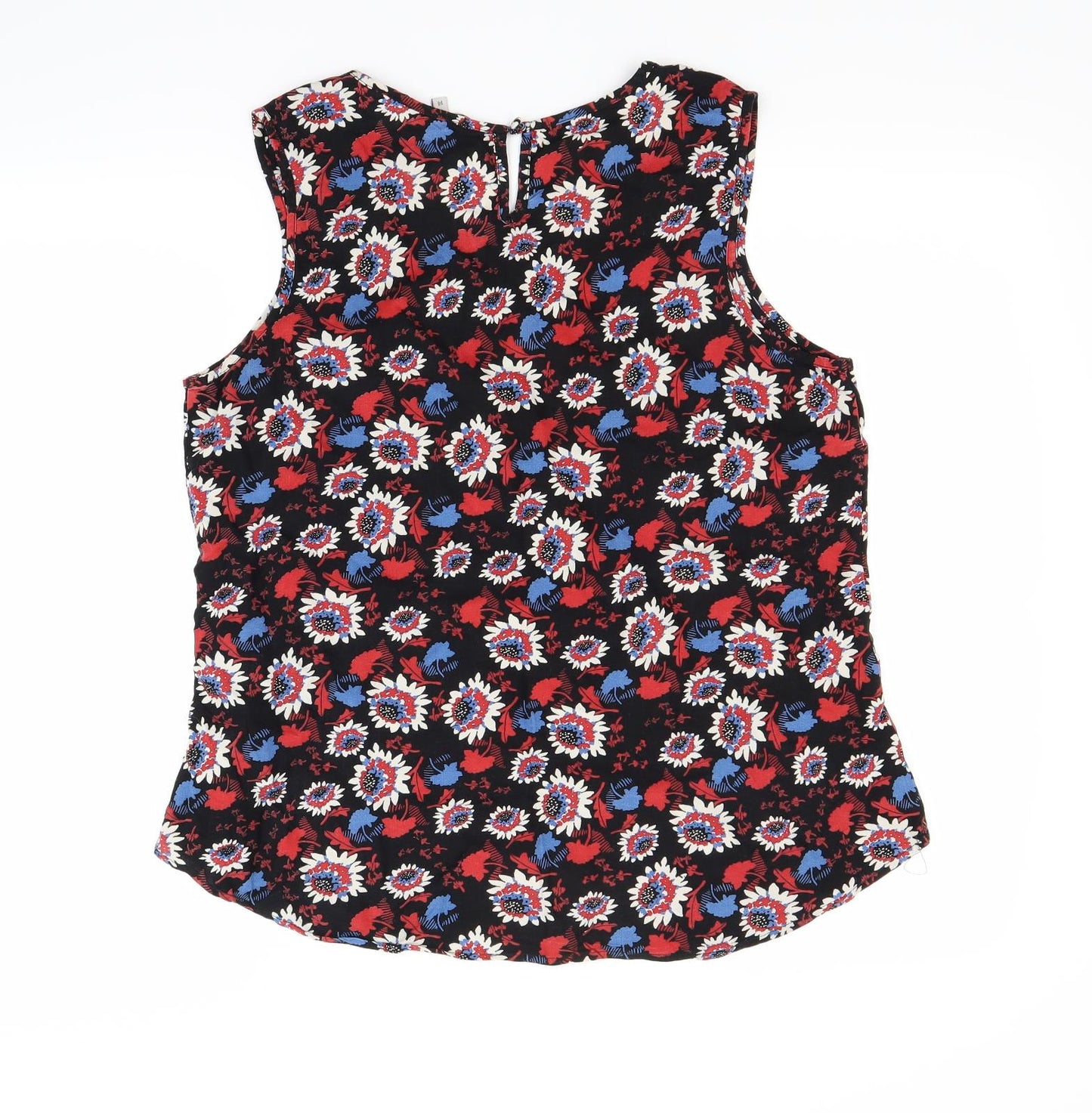 Peacocks Womens Multicoloured Floral  Basic Tank Size 14