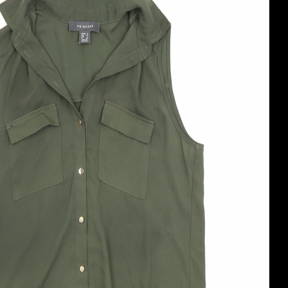 Primark Womens Green   Basic Blouse Size 6