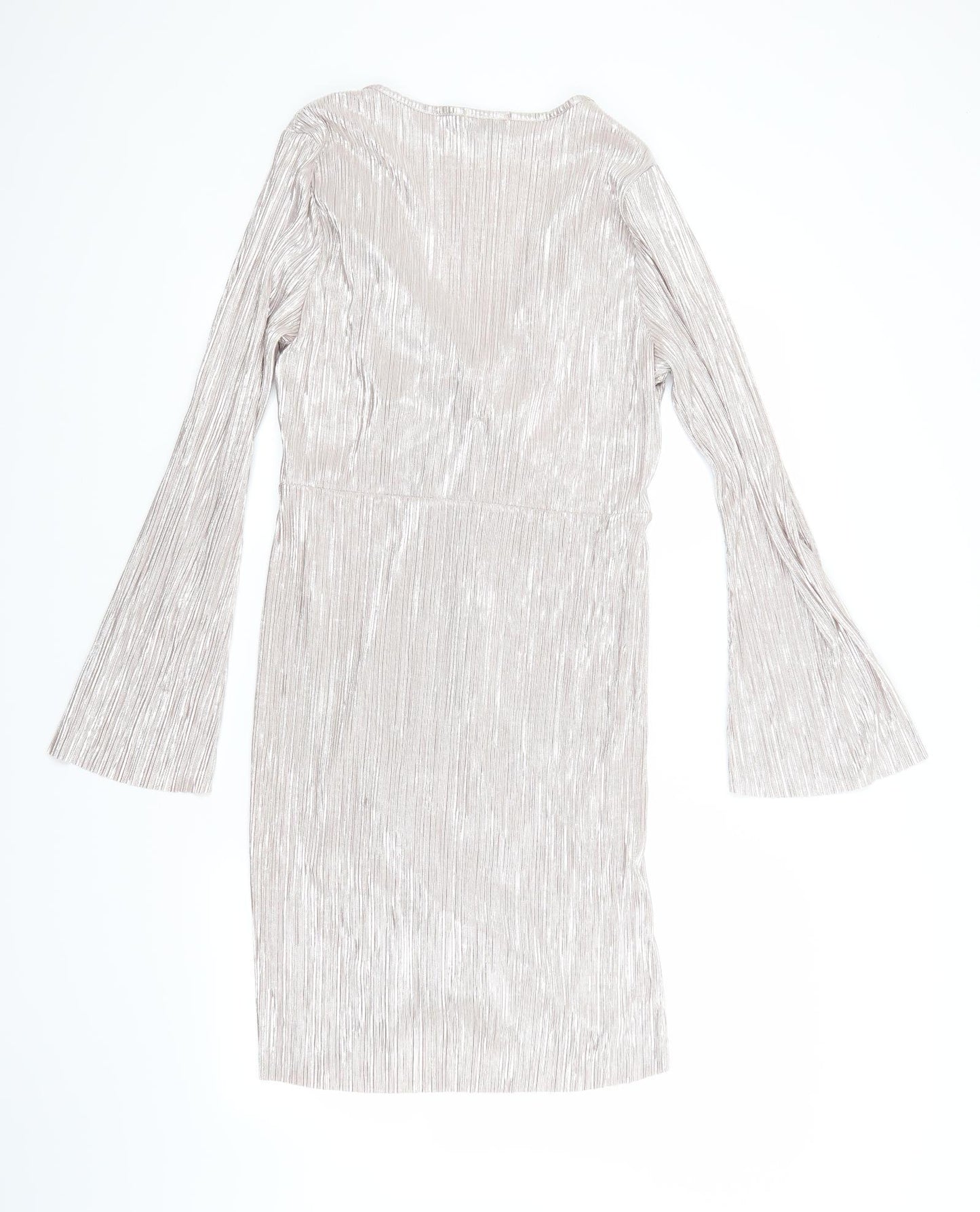 PRETTYLITTLETHING Womens Silver   A-Line  Size 18
