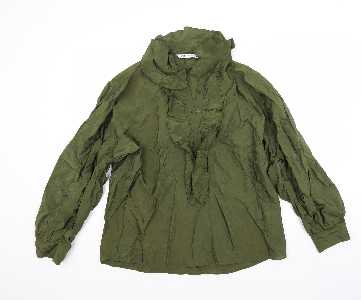 Zara Womens Green   Basic Blouse Size 2XL