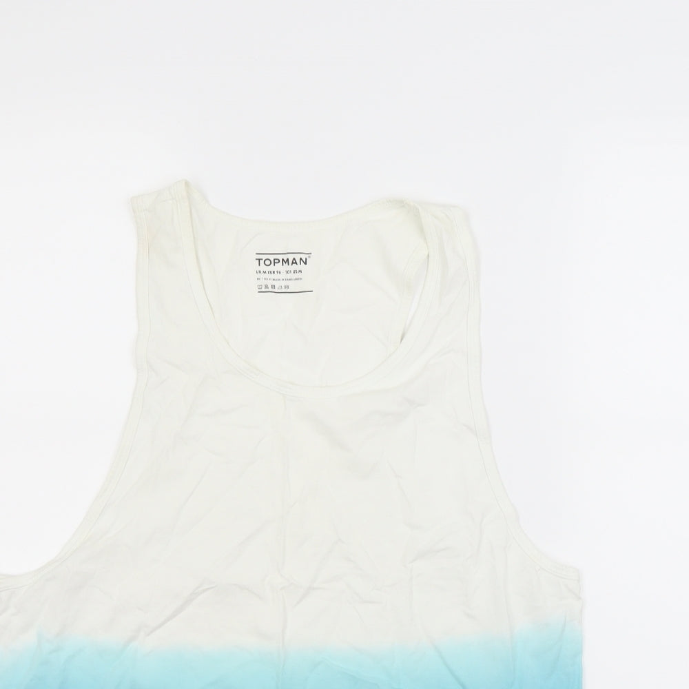 Topman Mens White    T-Shirt Size M