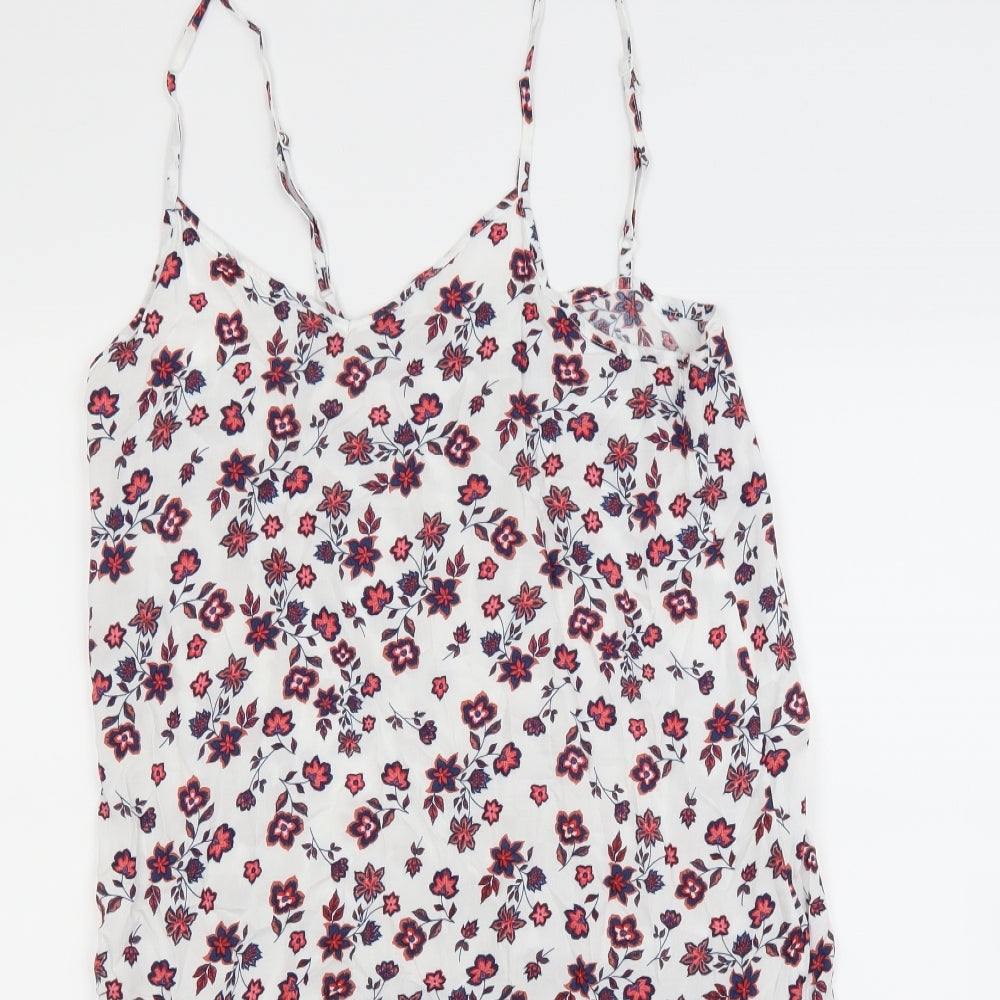 Jacqueline de Yong Womens White Floral  Slip Dress  Size 10