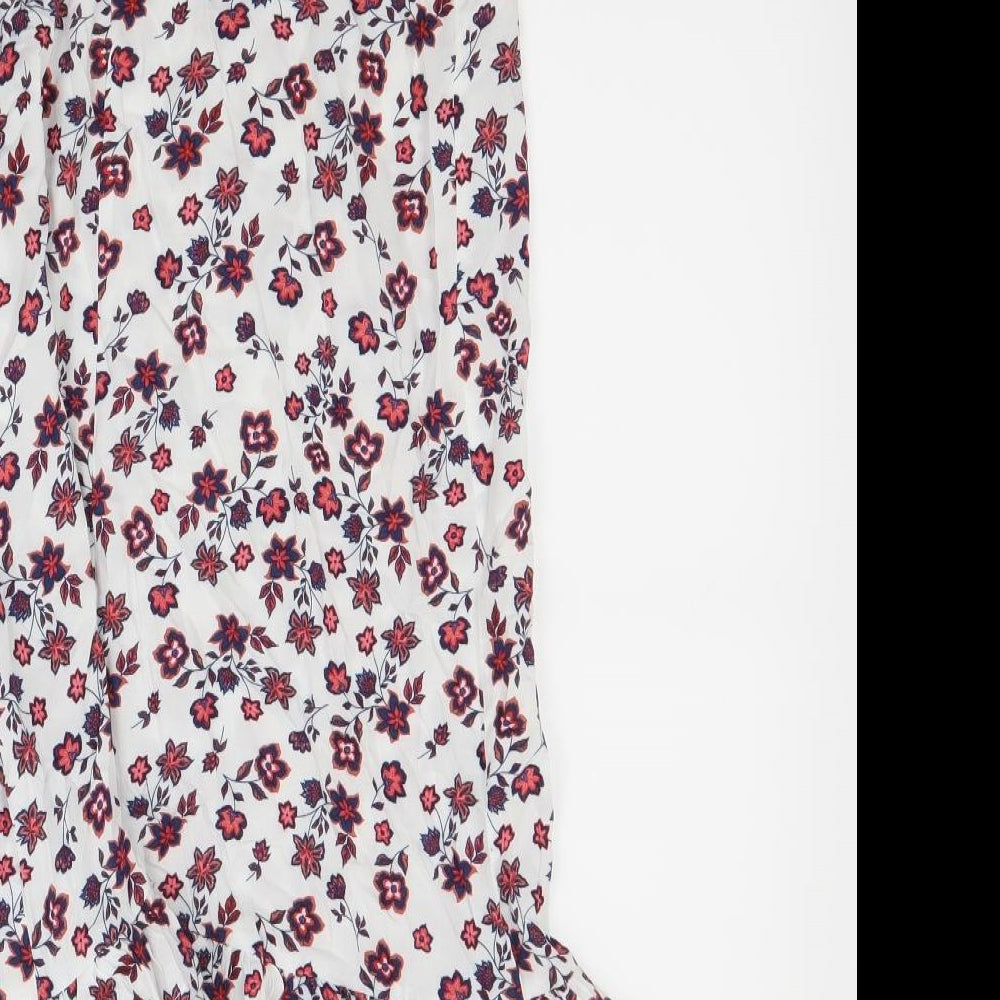 Jacqueline de Yong Womens White Floral  Slip Dress  Size 10