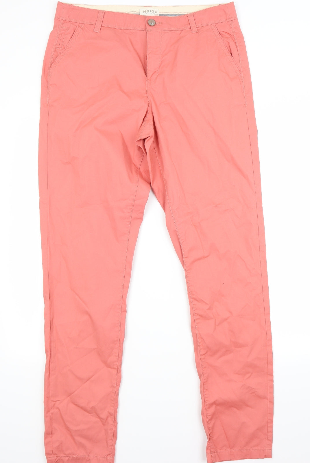 marks Womens Red   Chino Trousers Size 12 L32 in