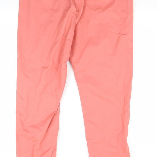 marks Womens Red   Chino Trousers Size 12 L32 in