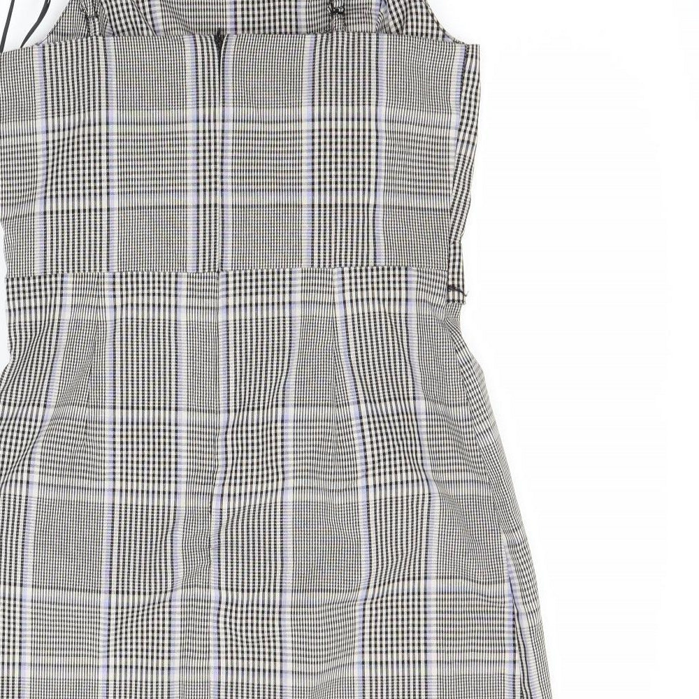 Primark Womens Brown Check  A-Line  Size 12