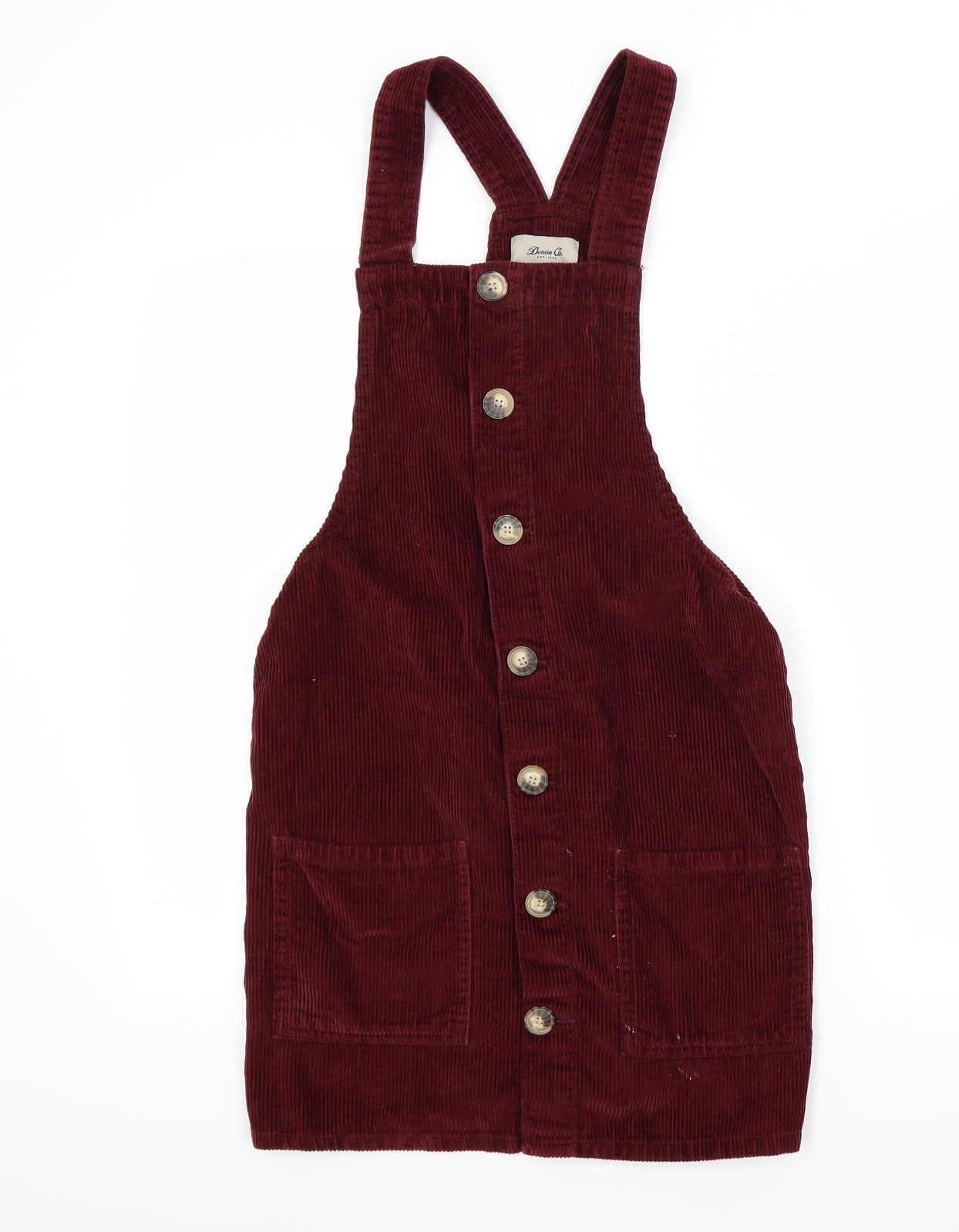 Primark Womens Red  Corduroy Pencil Dress  Size 12