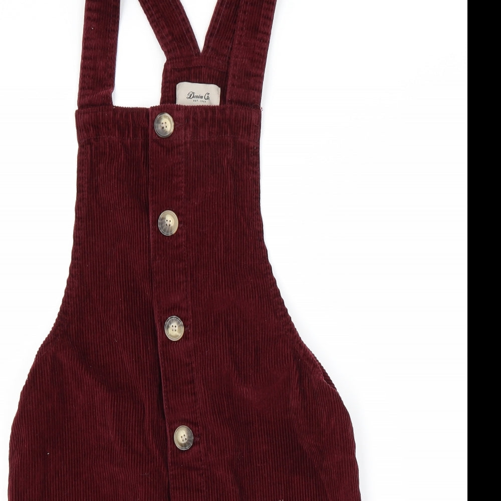Primark Womens Red  Corduroy Pencil Dress  Size 12
