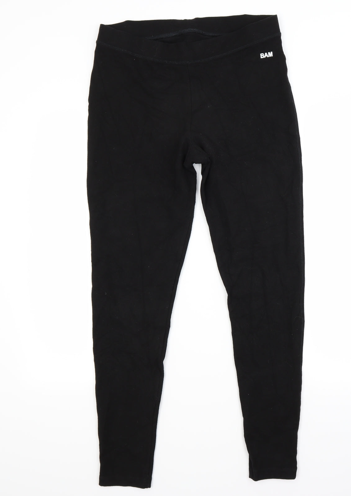 Bam Womens Black   Jogger Leggings Size 16 L26 in