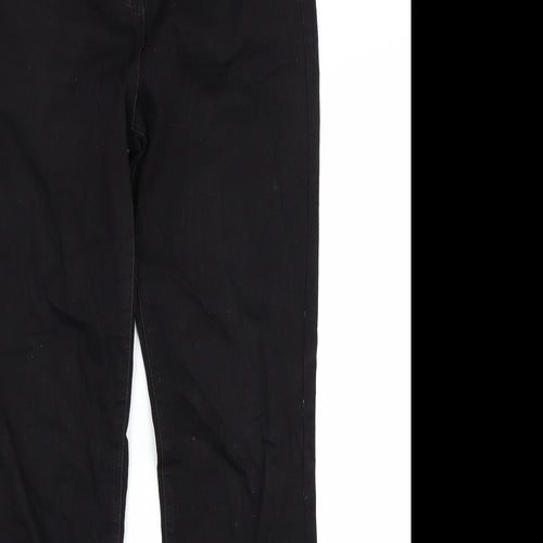 TU Womens Black  Denim Straight Jeans Size 14 L28 in