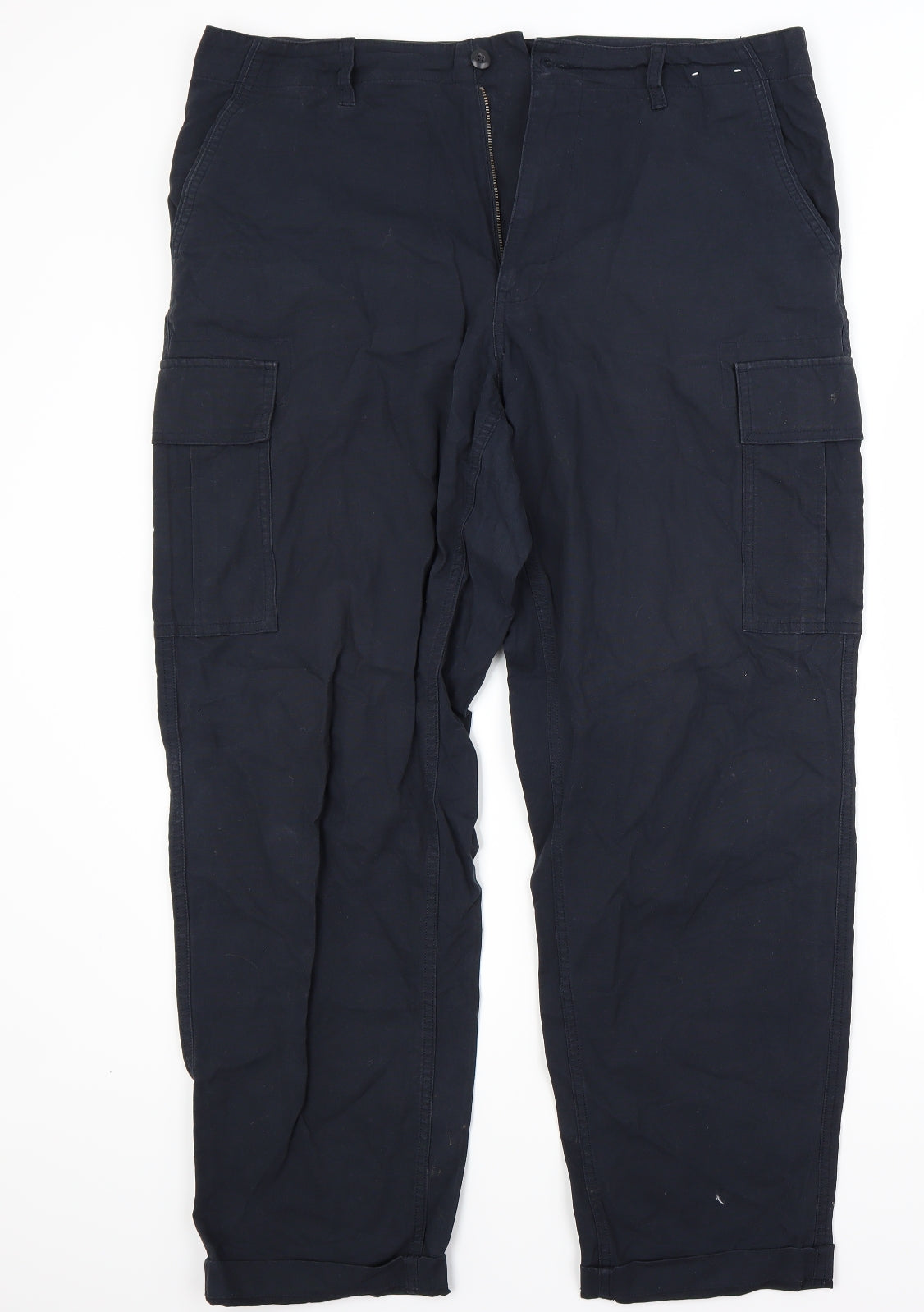 Uniqlo Mens Blue   Cargo Trousers Size 36 L31 in