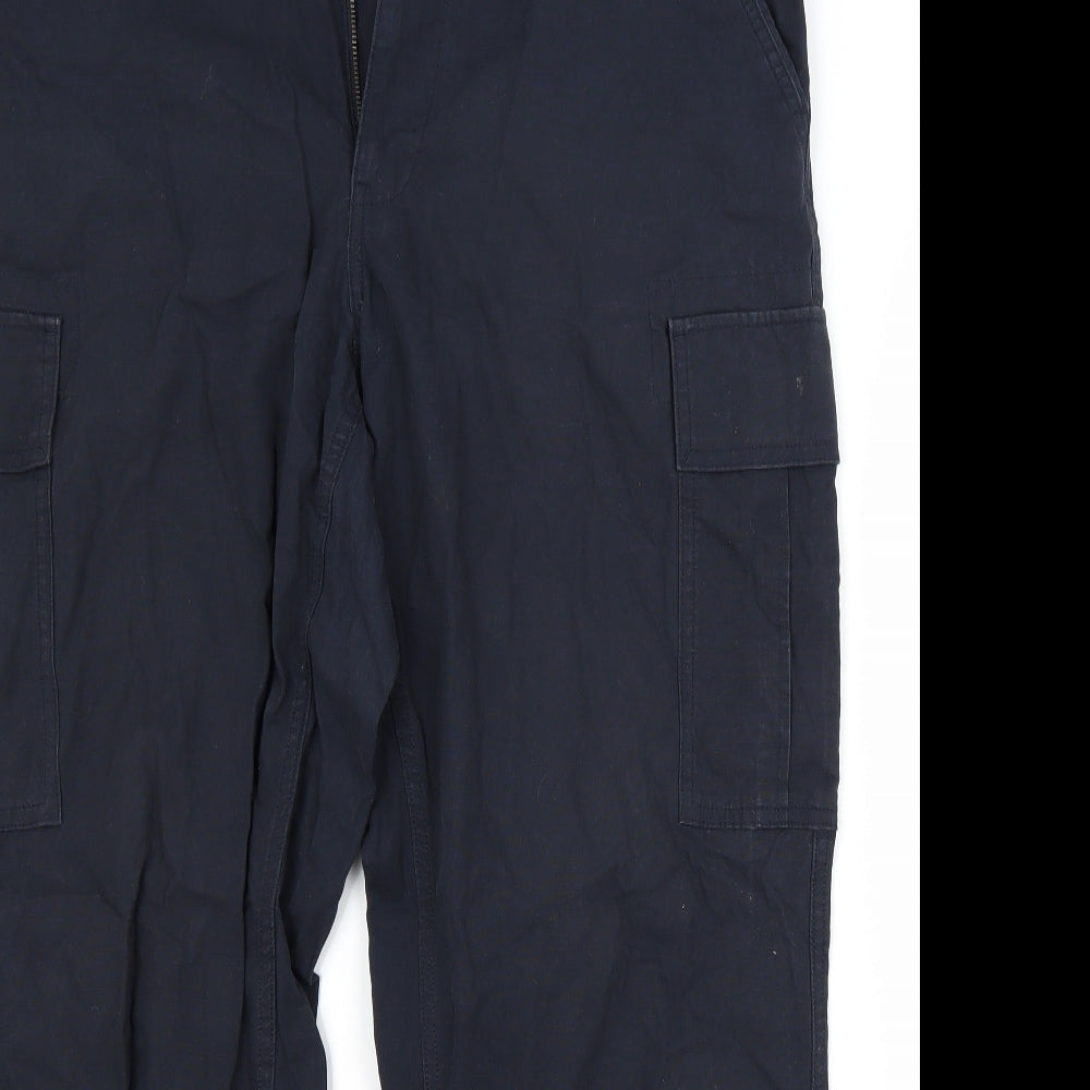 Uniqlo Mens Blue   Cargo Trousers Size 36 L31 in