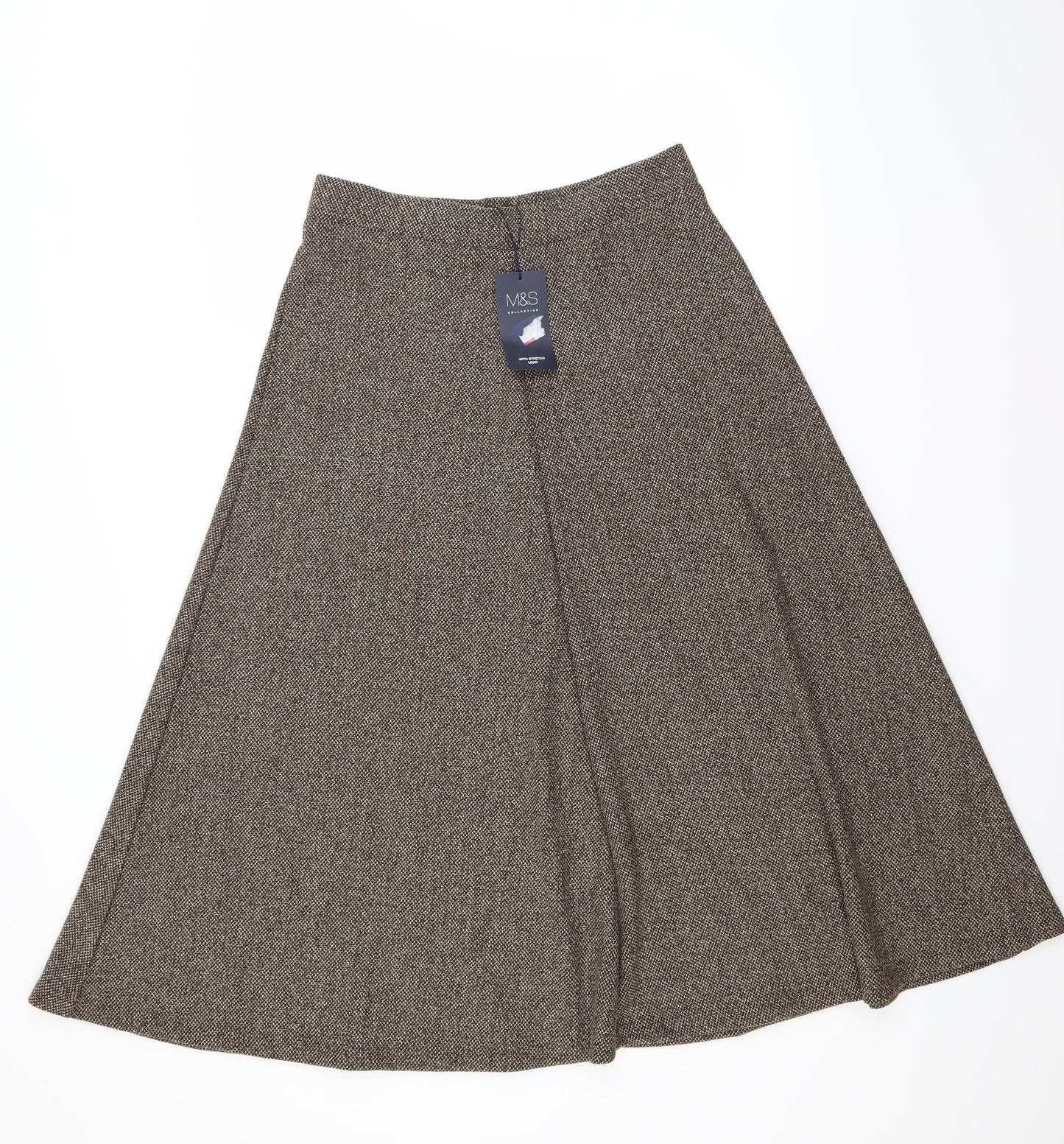 Marks and Spencer Womens Brown   A-Line Skirt Size 12