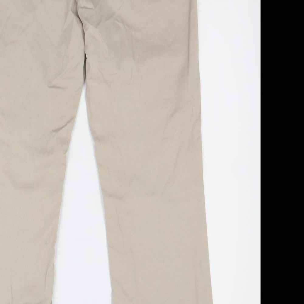 peruna Womens Beige  Denim Bootcut Jeans Size 12 L29 in