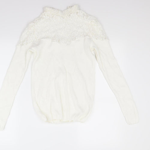 tesini Womens White   Pullover Jumper Size 12