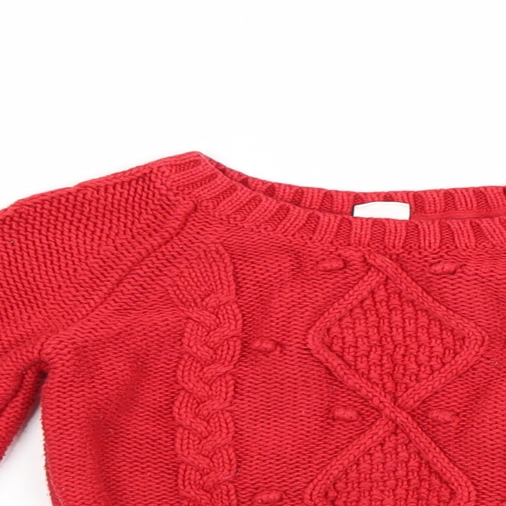 Gap Boys Red   Pullover Jumper Size 3 Years