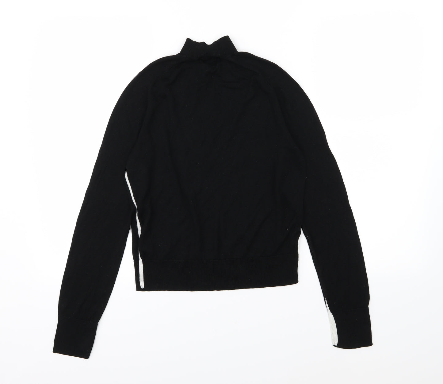 Zara Womens Black  Knit Pullover Jumper Size M