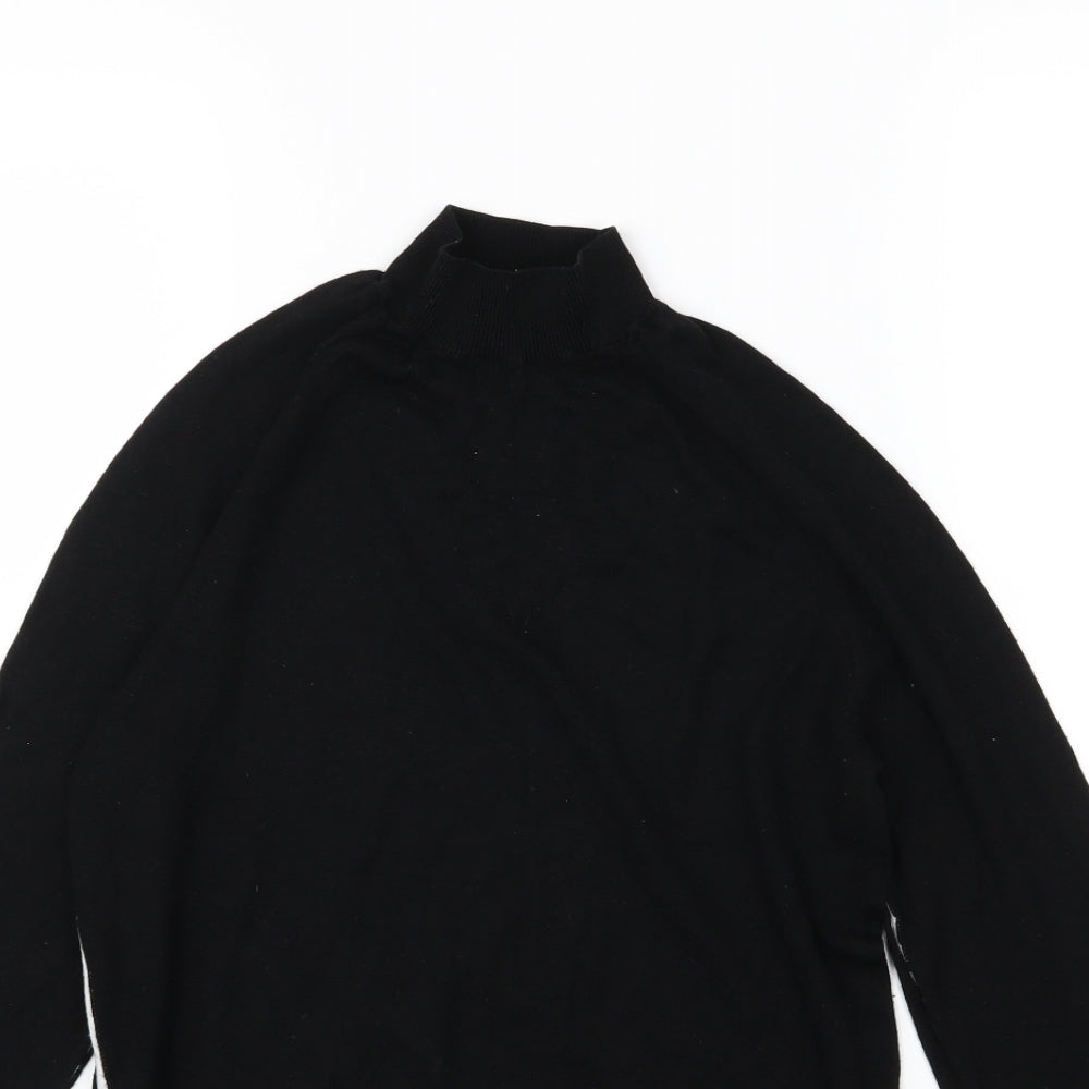 Zara Womens Black  Knit Pullover Jumper Size M