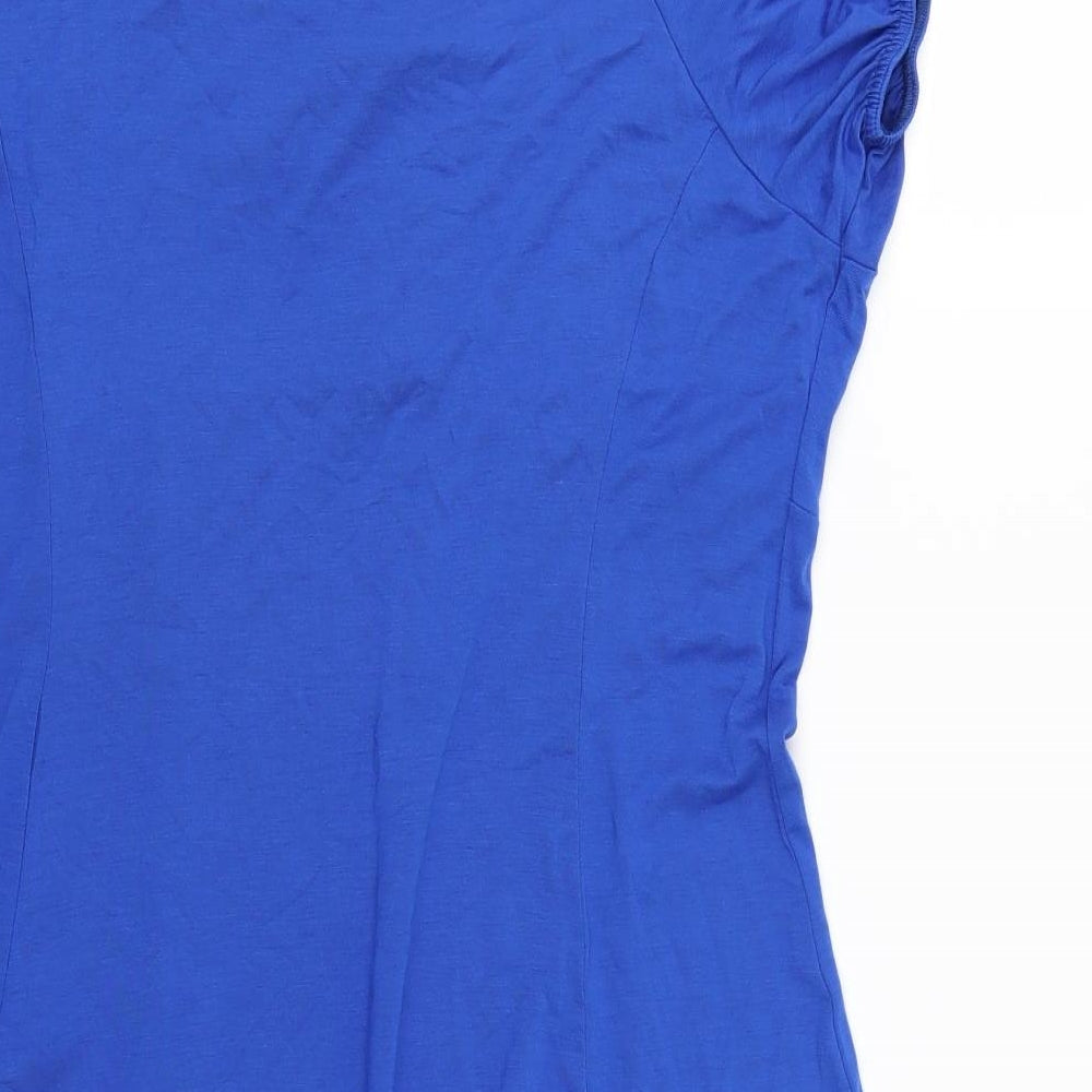Ecoline Womens Blue  Jersey T-Shirt Dress  Size M