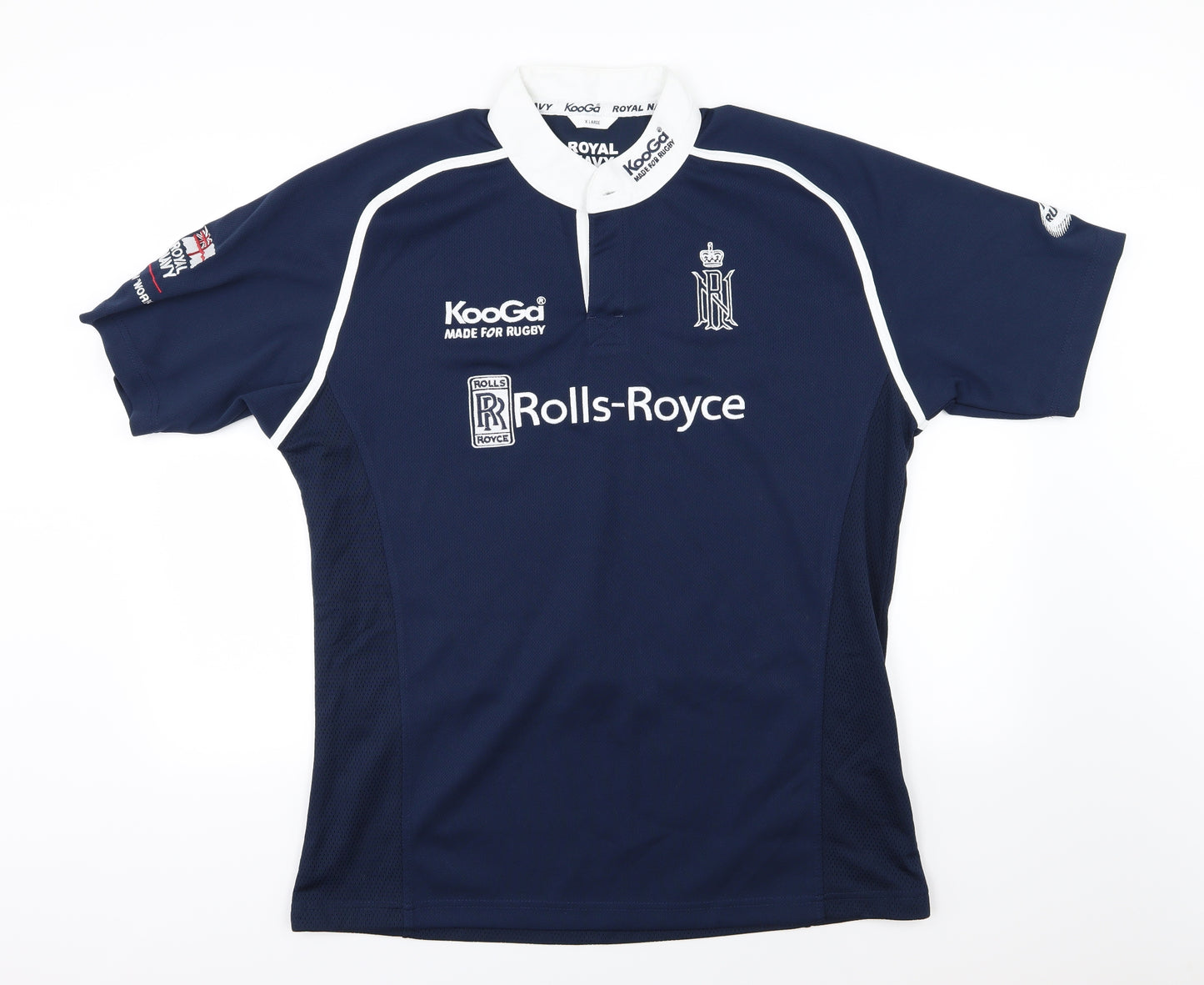 Kooga Mens Blue    T-Shirt Size XL  - Royal Navy Rugby