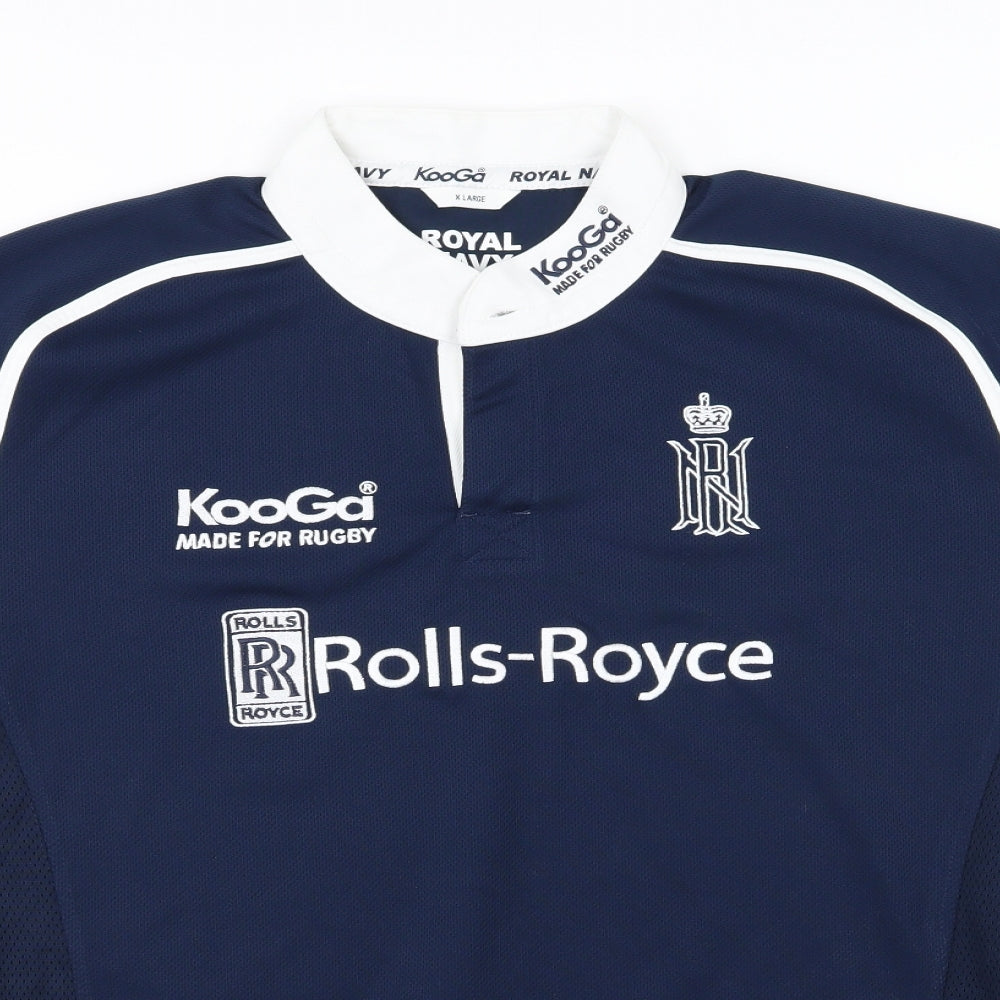 Kooga Mens Blue    T-Shirt Size XL  - Royal Navy Rugby