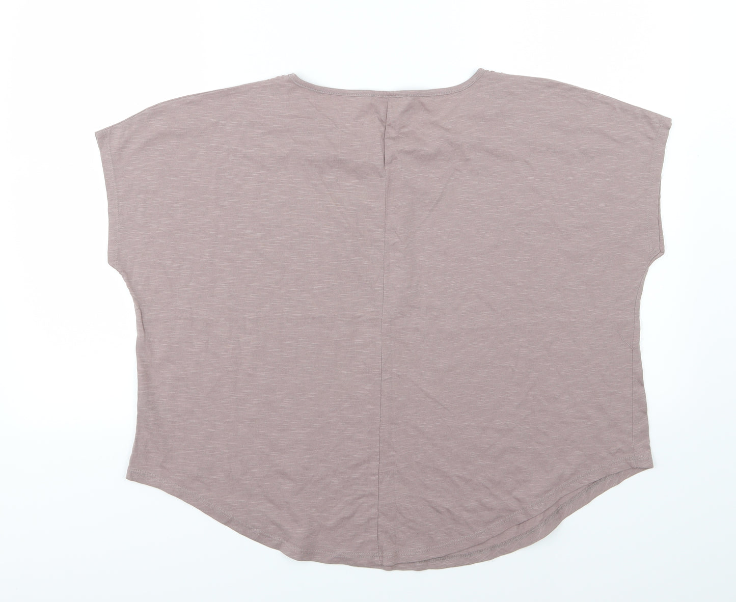 George Womens Brown  Jersey Basic T-Shirt Size 14