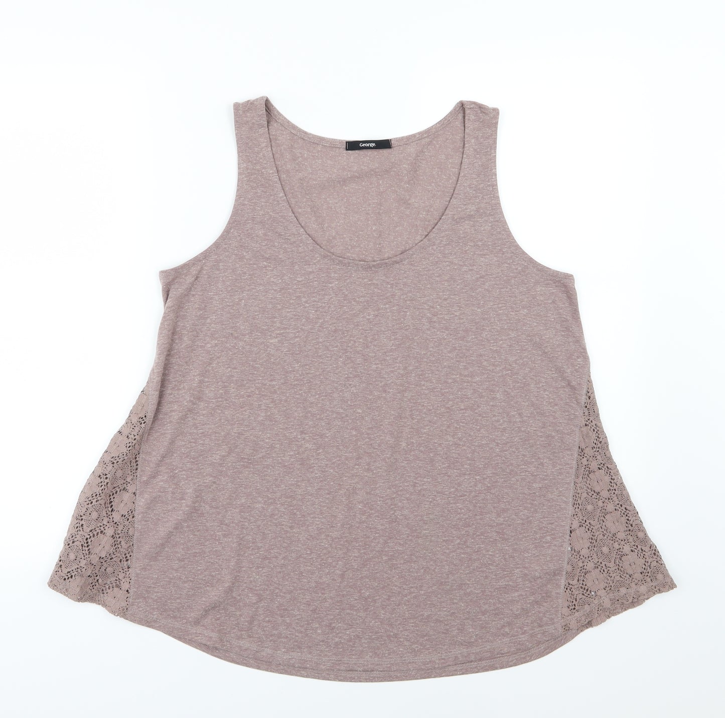 George Womens Purple  Jersey Basic Tank Size 16