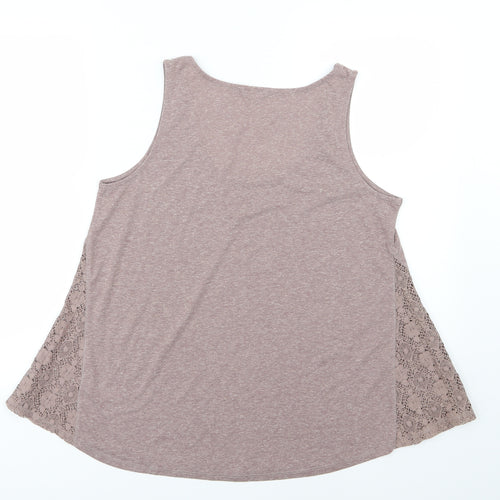 George Womens Purple  Jersey Basic Tank Size 16