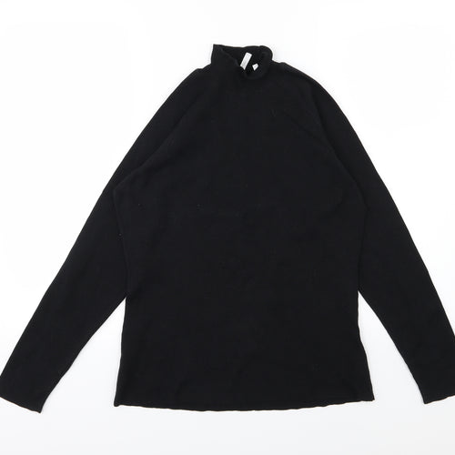 Anthology Womens Black  Knit Pullover Jumper Size 16