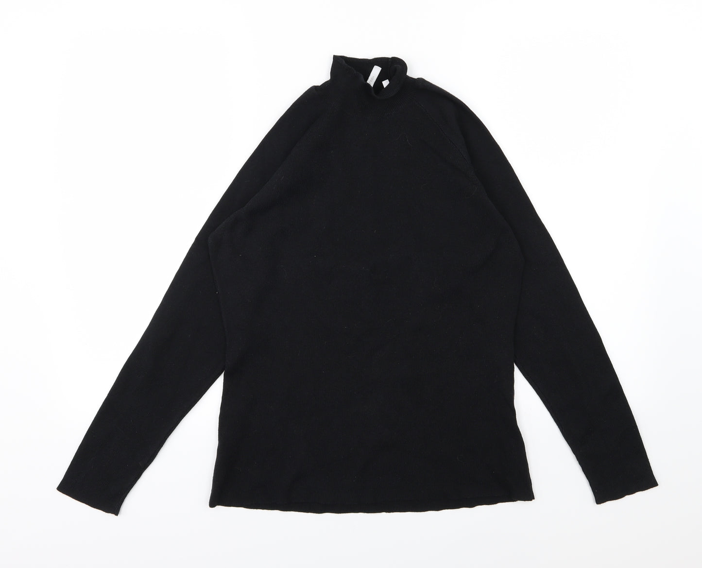 Anthology Womens Black  Knit Pullover Jumper Size 16
