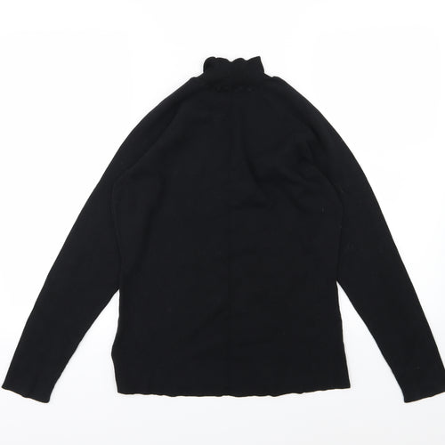 Anthology Womens Black  Knit Pullover Jumper Size 16