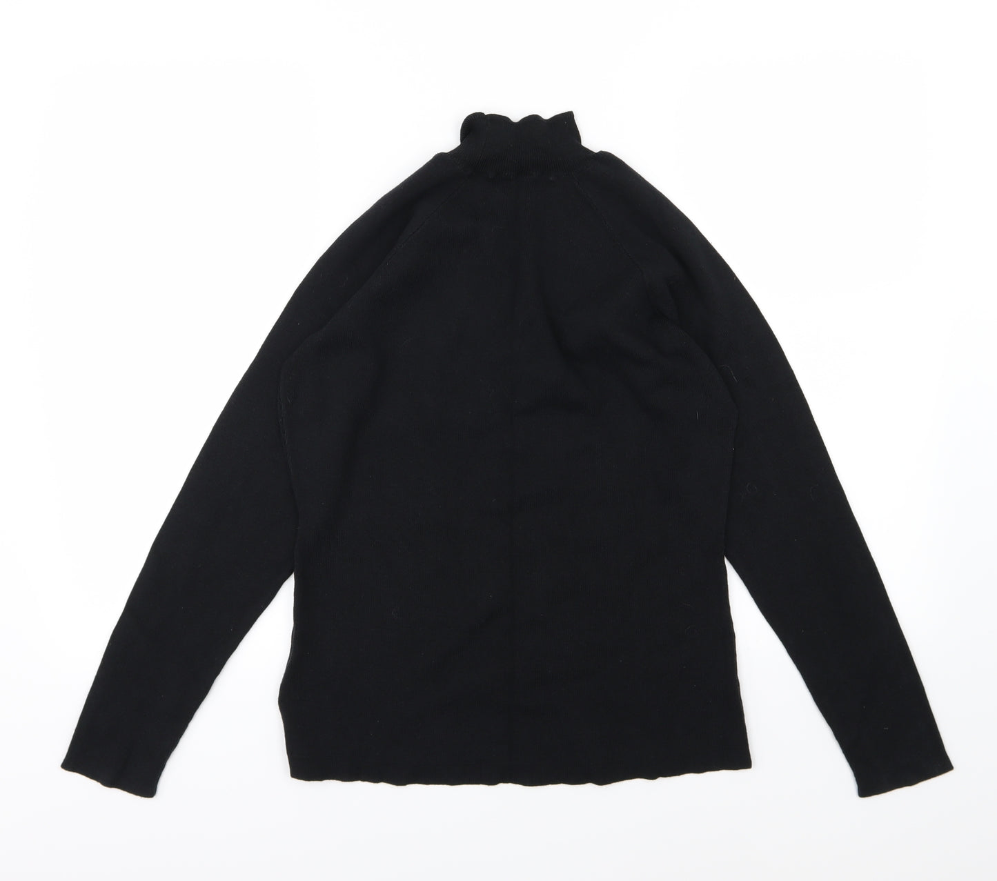 Anthology Womens Black  Knit Pullover Jumper Size 16