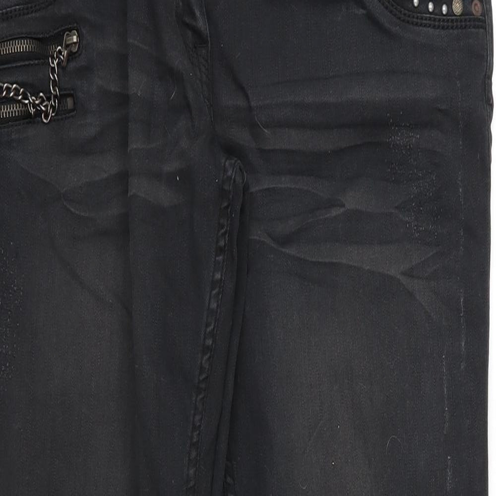 Cherokee Womens Grey  Denim Straight Jeans Size 18 L31 in