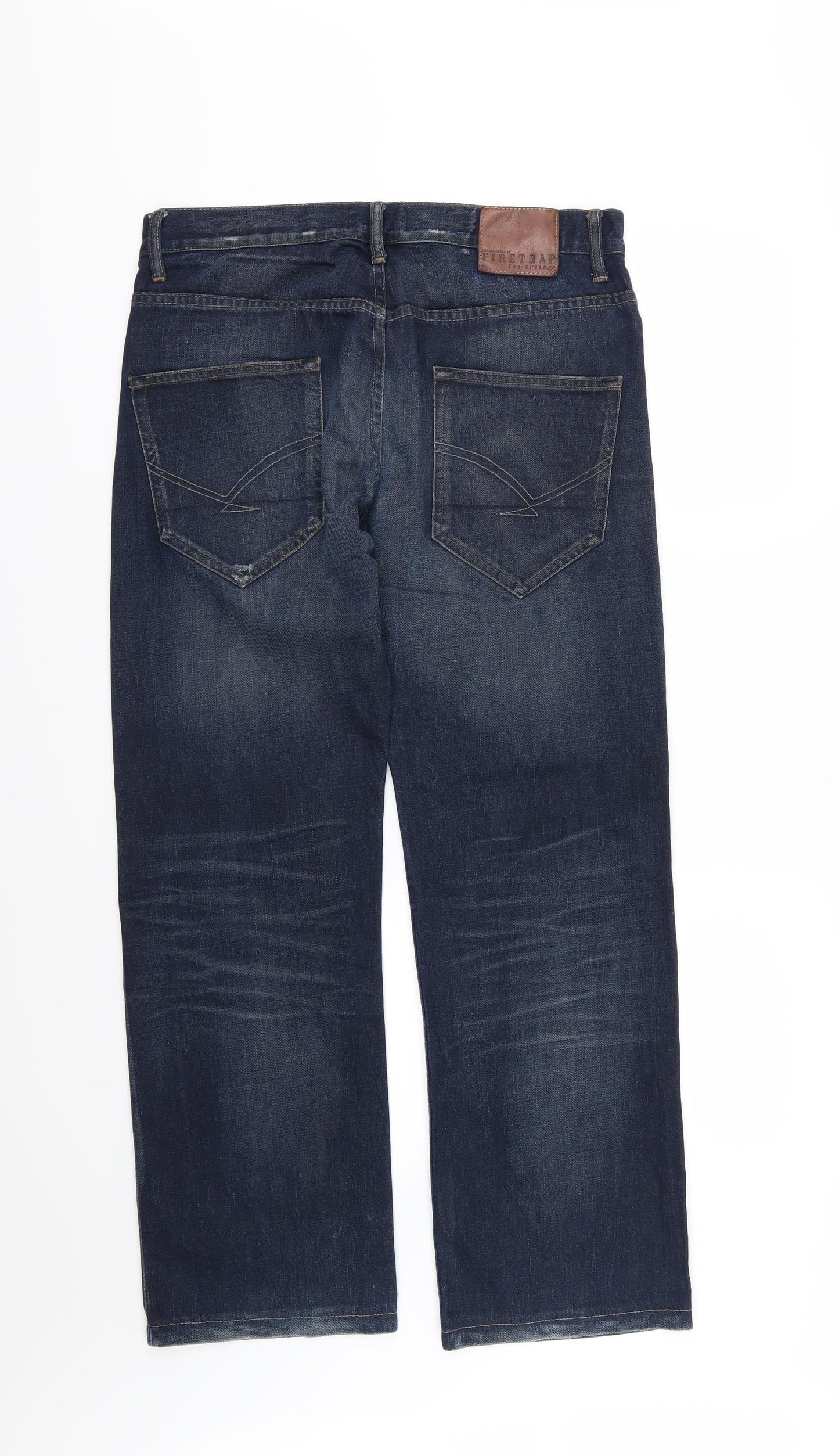 Firetrap Mens Blue  Denim Straight Jeans Size 30 L32 in